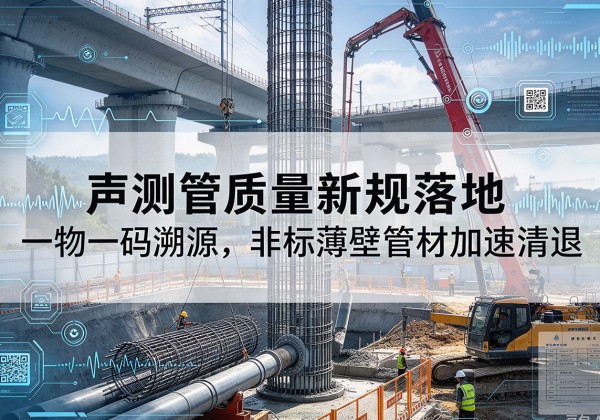 漯河声测管质量新规落地，一物一码溯源，非标薄壁管材加速清退